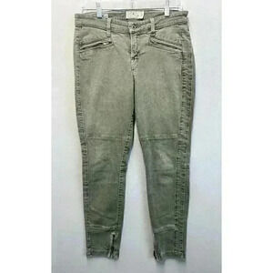 LUCKY‎ BRAND Women's Sz 8/29 Moto Brooke Skinny Olive Utility Ankle Jeans